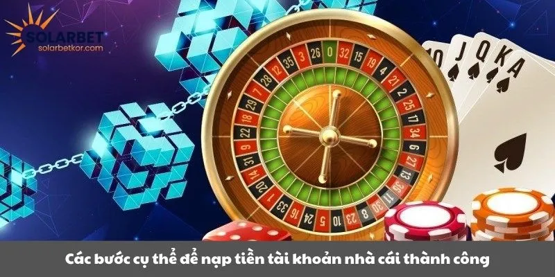 Các bước cụ thể để nạp tiền tài khoản nhà cái thành công
